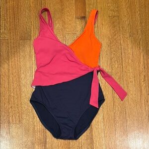 Tommy Bahama Pink and Orange One Piece Swimsuit
